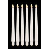 TR Turan Collection 6'lı Pilli Led Şamdan Mumu 28 cm, Beyaz Renk