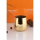 TR Turan Collection ASLI Gold Aranjman, Metal Çiçek Vazosu - ÇİÇEKSİZ