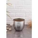 TR Turan Collection GİZEM Metal Dövme Vazo Gümüş Renk Metal Aranjman - ÇİÇEKSİZ