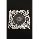 TR Turan Collection Hera 6'lı Supla Seti Gümüş Renk, Lüks Sert Plastik Supla Seti - 35 x 35 cm