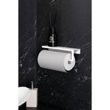 TR Turan Collection Metal Beyaz Raflı Havlu Askısı, Havlu Tutacağı, Kağıt Havluluk - 27 x 6,5 cm