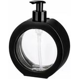 Tr Yuvarlak Şekilli Şık Sıvı Sabunluk & Deterjanlık Sıvı Sabun Haznesi Banyo Sabunluğu Mutfak Deterjanlığı Deterjan Haznesi 350 Ml (Siyah)
