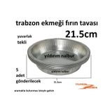 Trabzon Ekmeği 21.5cm Fırın Tavası Yuvarlak Mısır Ekmeği Odun Fır