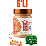 Trabzon Tarım Şekersiz %99.9 Fıstık Ezmesi 300G x 6 Adet - 3,55 kg