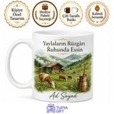 Trabzon Tonya Kadıralak Yaylası Tereyağı Diyarı Karadeniz Yayla Kültürü Kupa Bardak Hediye