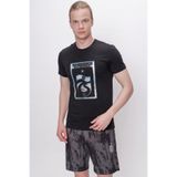 Trabzonspor Bisiklet Yaka Çerçeve Baskılı T-Shirt