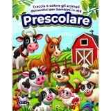 Traccia e colora gli animali domestici per bambini in età prescolare, libro da colorare sugli animali della fattoria per bambini dai 2 ai 4 anni, dai ... (materiale educativo per la prima infanzia)