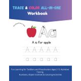 Trace & Color All-in-One Workbook: Fun Learning for Toddlers and Preschoolers Ages 2–5: Alphabet Tracing, Numbers, Object Outlines & Coloring Activities (Preschool Power Pack, Band 2)