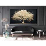 Trade Ays Wisteria Çiçeği Ağacı Dekoratif Kanvas Duvar Tablo - 90X140