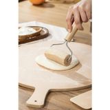 Trade Bazaar Ahşap Saplı Rulo Merdane, Oklava, Ahşap Spatula, Pürüzsüz Oklava Pizza Börek Açma