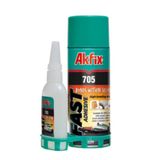 Trade Bazaar Akfix 705 Hızlı Yapıştırıcı Seti – 200 ml Sprey + 50 gr Aktivator | Çok Amaçlı, Universal Süper Güçl