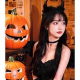 Trade Bazaar Halloween Şeytan Kulağı Başlık – Kostüm, Parti, Maskeli Balo ve Cosplay İçin Cadılar Bayramı Aksesuarı