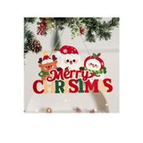 Trade Bazaar Noel Baba ve Mutlu Olsunlar Tabelalı Ahşap Kapı Süsü | 20x15 cm 2D Düz Noel Dekoru (1 Adet)