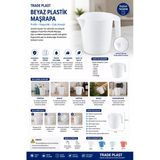 Trade Plast Beyaz Plastik Maşrapa