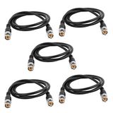 TraderPlus 5'li Paket 5 ft BNC Erkek - BNC Erkek Jumper 75 Ohm Kablo Uzatma Konektörü CCTV DVR - TV Sistemi için (5 FT)