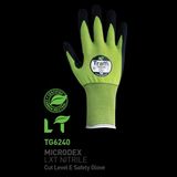 Traffi Gloves TG6240 Dokunmatik Ekran Uyumlu Microdex Lxt Nitril Kesilme Seviyesi E Premium Iş Eldiveni - Yeşil - 10