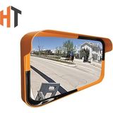 Trafik Güvenlik Aynası 40 x 60 cm Sarı-Siyah, Tümsek Ayna, Otopark Aynası - Kavuniçi