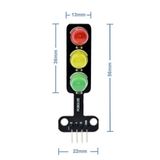 Trafik Işık Led Modülü 5V Ortak Katot 8mm Led Kırmızı Sarı Yeşil