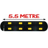 Trafik Kasisleri Kauçuk Şaseli Kasis Kauçuk Yol Kasisi Hız Kesici Tümsek 5.5 Metre (50x40 cm)