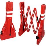 Trafik Plus Akordiyon Bariyer Kırmızı, Plastik Bariyer, 230X110 cm - 230 x 110 cm