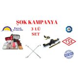 Trafik Seti + Oto Cırcırlı Kriko + Bijon Anahtarı (448891617)