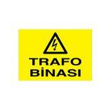 Trafo Binası Uyarı Tabelası - 35x50 Alüminyum Kompozit Panel - E48