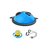 Trainer Bosu Ball, Desenli Bosu Ball, Denge Yarım Pilates Topu mavi