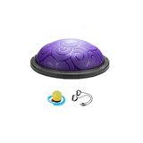 Trainer Bosu Ball, Desenli Bosu Ball, Denge Yarım Pilates Topu Mor MOR