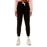 Trainer SweatPants Siyah Logo Baskılı Kadın Eşofman Altı XL