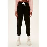 Trainer SweatPants Siyah Logo Baskılı Kadın Eşofman Altı