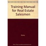 Training Manual for Real Estate Salesmen [Paperback] Stone,