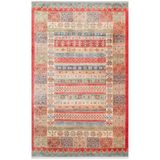 Traiskirchen Kırmızı Oryantal Modern Geometrik Etnik Desenli Boho Makinada Yıkanabilir Hav Toz Vermez Leke Tutmaz Kaymaz Taban Dijital Makine Baskı Halı Oturma Odası Salon Yolluk Koridor Mutfak Halısı