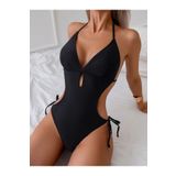 TRAJE DEN Siyah Tek Parça Mayo Kadın Mayokini
