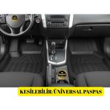 Trakmats Suzuki Vitara 5 Kapı 2005-2006-2007-2008-2009-2010-2011-2012-2013-2014 3D Havuzlu Kesilebilir Oto Paspas Seti,su Geçirmez,çok Yumuşak ve Esnek,yeni Üretim, Araba Paspası,tunasiyah - 3D SİYAH