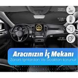 Trakmats Toyota Corolla Hb 2018-2025 Ile Uyumlu Oto Ön Cam Güneşlik, Katlanabilir Milfonlu, Uv Koruma, 150X70 Cm
