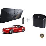 Trakmats Volkswagen Bora 1999-2000-2001-2002-2003-2004-2005-2006 Bükülebilir Sap Mekanizmalı,araba Güneşlik Şemsiye / Araç Içi Oynar Kapaklı Çöp Kovası - TEK - Siyah