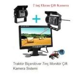 Traktör Biçerdöver 7Inç Monitör Çift Kamera Sistemi 7 Inş 20Metre
