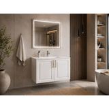Trakya Banyo Banyo Dolabı Seti 80'lık Membran Seramik Lavabo LED Aydınlatmalı Ayna