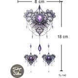 Trakya Tattoo Geçici Dövme 1-2 Hafta Kalıcı Yarım Kol Mandala - Siyah
