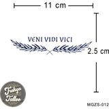 Trakya Tattoo Yarı Kalıcı Dövme Veni Vidi Vici Geçici Dövme