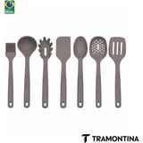 Tramontina Softta Silikon Metal Gövdeli 7 Parça Servis Pişirme Seti Gri Bpa Içermez