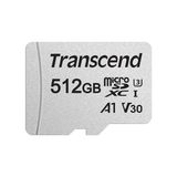 Transcend 512GB Microsdxc/sdhc 300S Hafıza Kartı / Adaptörlü Hafıza Kartı TS512GUSD300S / 95 Mb'a Kadar Okuma ve 40 Mb'a Kadar Yazma