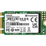 Transcend MTS420S 480 GB M.2 2242 SSD Sata Iıı - Dahili Katı Hal Sürücüsü, 530/480 Mb/s'ye Kadar, 3D Nand Flash -TS480GMTS420S