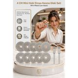 Transformacion 10 Adet 40 mm Elmas Kesici Disk Seti, Mini Cam Metal Ahşap Kesme Ucu 723234