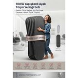 Transformacion 100'lu Yapışkanlı Ayak Törpü Yedeği Seti Pedikür Törpü Kağıdı, 100 Grit Suya Dayanıklı Yedek Topuk Törpüsü 716031 - 100 LÜ
