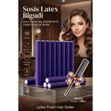 Transformacion 10'lu Kalın Sosis Bigudi Tarak Seti 18mm | İri Su Dalgası ve Hacim için Isısız Esnek Saç Şekillendirici 721386 - 18 MM