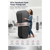 Transformacion 10'lu Yapışkanlı Ayak Törpü Yedeği Seti Pedikür Törpü Kağıdı, 100 Grit Suya Dayanıklı Yedek Topuk Törpüsü 716031 - 10 LU