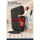 Transformacion 10'lu Yapışkanlı Ayak Törpü Yedeği Seti Pedikür Törpü Kağıdı, 100 Grit Suya Dayanıklı Yedek Topuk Törpüsü 716031