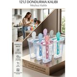 Transformacion 12 Li Dondurma Kalıbı Meybuz Kalıbı 721453 - Çok Renkli