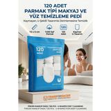 Transformacion 120'LI Parmak Tipi Makyaj Temizleme Pedi, Yüz & Tonik Pamuğu 723167